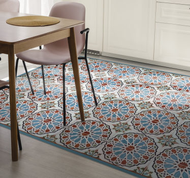 Tapis vinyle cuisine tuiles animées - TenStickers