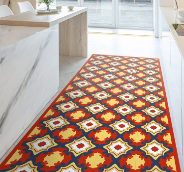 Tapis mosaique vinyle coureur de mosaïque complexe - TenStickers