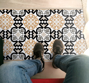 Tapis mosaique vinyle mosaïque complexe - TenStickers