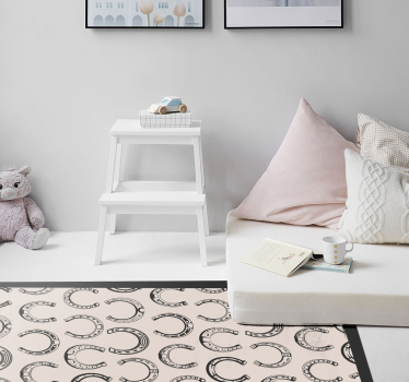Tapis mosaique vinyle motif de fer à cheval - TenStickers