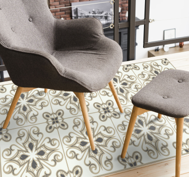 Tapis mosaique vinyle motif de mosaïque classique - TenStickers