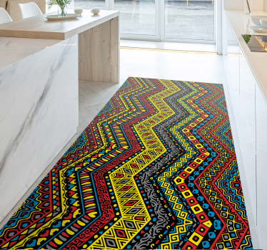 Tapis mosaique vinyle sentier en mosaïque colorée - TenStickers