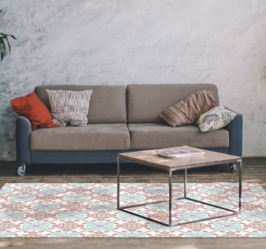 Tapis mosaique vinyle tuiles décoratives colorées - TenStickers