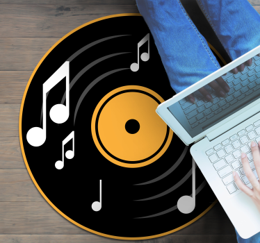 tapis vinyle pour chambre Notes de musique - TenStickers