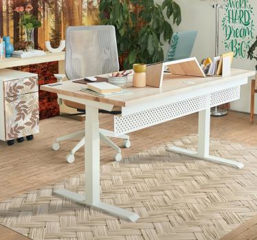 Tapis vinyle vintage Tapis de chaume - TenStickers