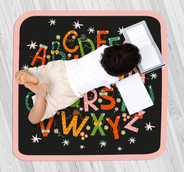Tapis vinyle alphabet enchantement alphabétique - TenStickers