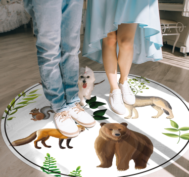 Tapis vinyle autres tapis créatures amicales de la forêt - TenStickers