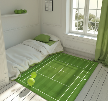 Tapis vinyle route court de tennis - TenStickers