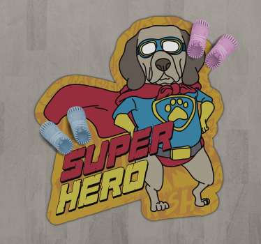 Tapis vinyle autres tapis chien super-héros - TenStickers