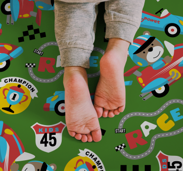 Tapis vinyle autres tapis circuit de course ludique - TenStickers