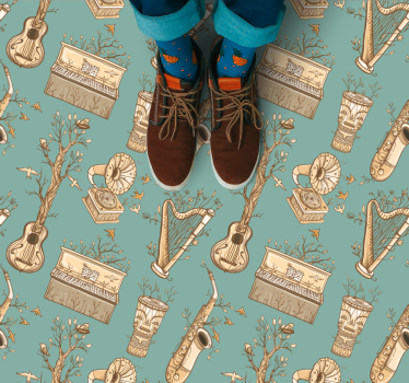 Tapis vinyle autres tapis concept d'instruments de musique - TenStickers