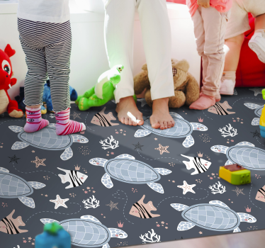 Tapis vinyle autres tapis créatures marines - TenStickers