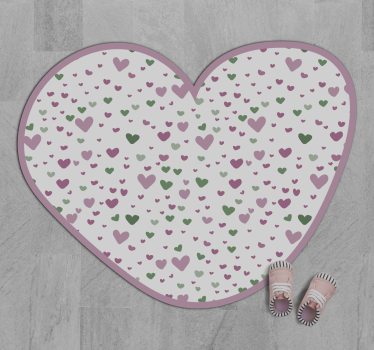 Tapis vinyle autres tapis décor à motifs de coeur - TenStickers