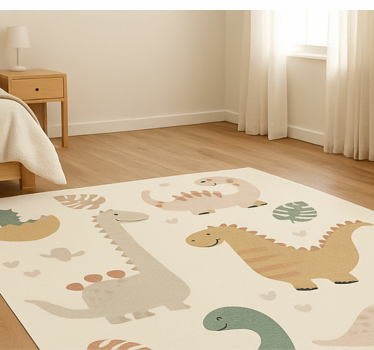 Tapis vinyle autres tapis design jurassique beige - TenStickers