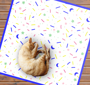 Tapis vinyle autres tapis fête formes colorées - TenStickers