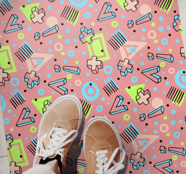 Tapis vinyle autres tapis géométrie ludique - TenStickers