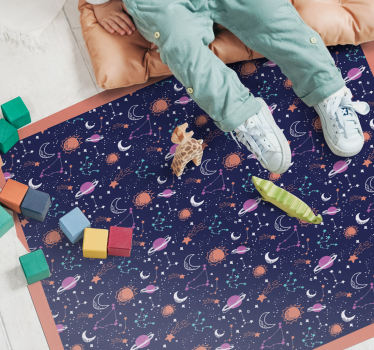 Tapis vinyle autres tapis jeu spatial cosmique - TenStickers