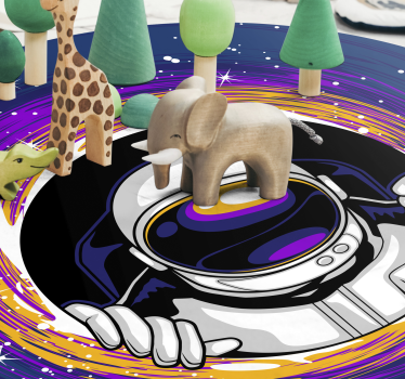 Tapis vinyle autres tapis jeu sur le thème de l'espace - TenStickers