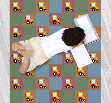 Tapis vinyle autres tapis modèle de tracteur - TenStickers