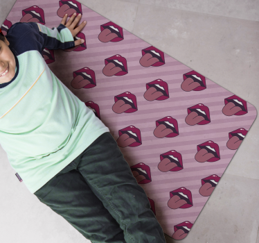 Tapis vinyle autres tapis motif de bouche - TenStickers