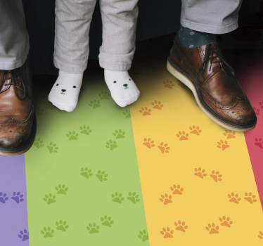 Tapis vinyle autres tapis motif d'empreinte de patte - TenStickers