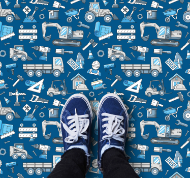 Tapis vinyle autres tapis outils de construction imprimés - TenStickers