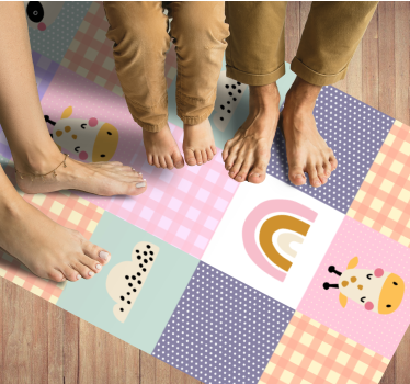 Tapis vinyle autres tapis patchwork ludique - TenStickers