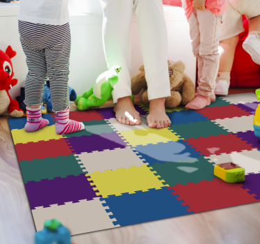 Tapis vinyle autres tapis tapis puzzle coloré - TenStickers