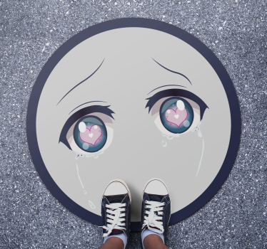 Tapis vinyle autres tapis visage d'anime qui pleure - TenStickers