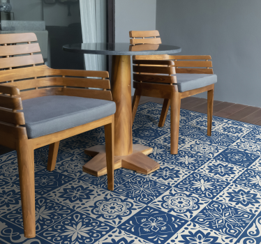 Tapis vinyle carreaux de ciment carrelage décoratif - TenStickers