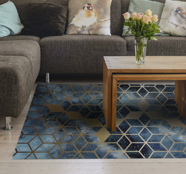 Tapis vinyle carreaux de ciment éclat de mosaïque - TenStickers