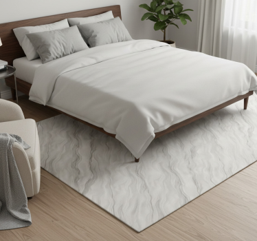 Tapis vinyle chambre design cristal gris clair - TenStickers