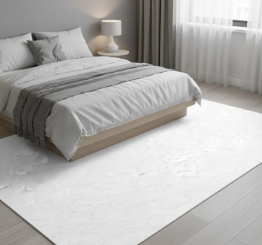 Tapis vinyle chambre design marbre blanc gris - TenStickers