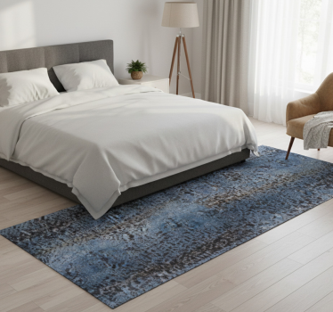 Tapis vinyle chambre design rétro avec motif brut - TenStickers