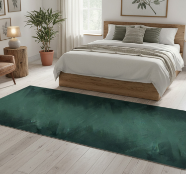 Tapis vinyle chambre design rétro vert rustique - TenStickers