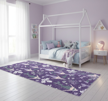 Tapis vinyle chambre éclaboussure de sirène - TenStickers