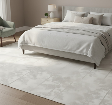 Tapis vinyle chambre forêt brumeuse mystérieuse - TenStickers