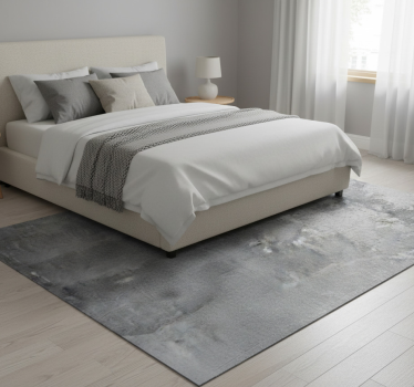 Tapis vinyle chambre motif argent brut rétro - TenStickers