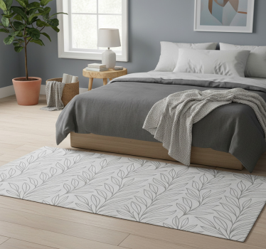Tapis vinyle chambre motif ciment gris - TenStickers