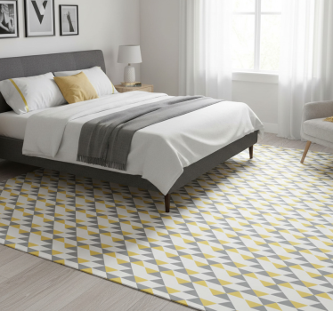 Tapis vinyle chambre motif gris pantone - TenStickers