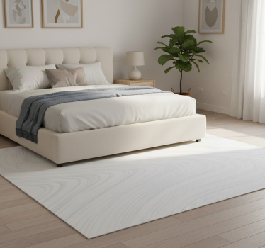 Tapis vinyle chambre motif marbre blanc rayures grises - TenStickers