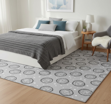 Tapis vinyle chambre style nordique alpin - TenStickers