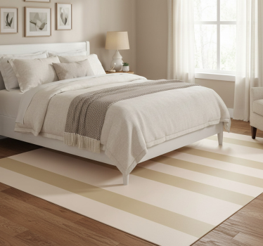 Tapis vinyle chambre tons beiges - TenStickers