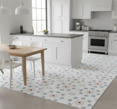 Tapis vinyle cuisine design ciment gris antique - TenStickers
