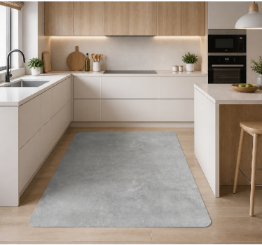 Tapis vinyle cuisine effet pierre imitation - TenStickers
