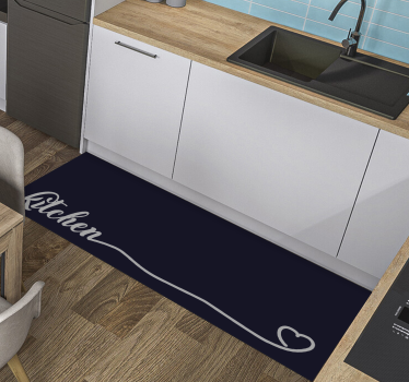 Tapis vinyle cuisine Élégance culinaire script - TenStickers