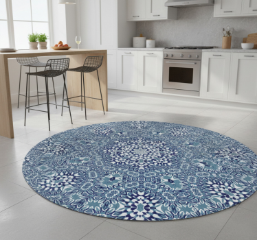 Tapis vinyle cuisine mandala mosaïque - TenStickers