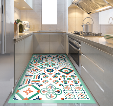 Tapis vinyle cuisine modèle dynamique - TenStickers