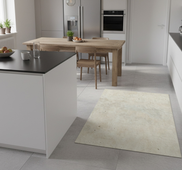 Tapis vinyle cuisine nuances de pierre crème - TenStickers