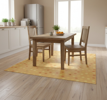 Tapis vinyle cuisine oranges en cercles - TenStickers